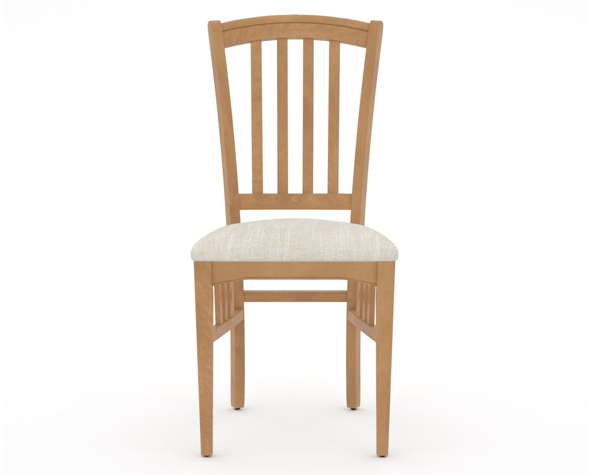 Canadel Dining Chair 0048 in FT InsideOut® and 20 Caramel Washed, front view