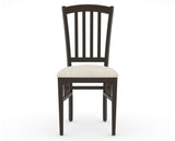 Canadel Dining Chair 0048 in FT InsideOut® and 59 Davy's Grey, front view