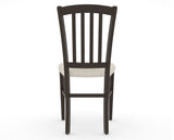 Canadel Dining Chair 0048 in FT InsideOut® and 59 Davy's Grey, back view