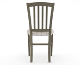 Canadel Dining Chair 0048 in OZ Fabric and 08 Shadow, back view