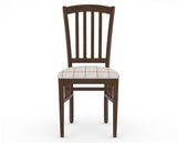 Canadel Dining Chair 0048 in OZ Fabric and 19 Cognac Washed, front view