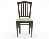 Canadel Dining Chair 0048 in OZ Fabric and 59 Davy's Grey, front view