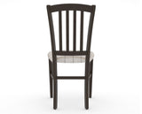 Canadel Dining Chair 0048 in OZ Fabric and 59 Davy's Grey, back view