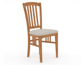 Canadel Dining Chair 0048 in Fabric TB, three-quarter view