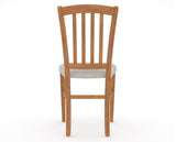 Canadel Dining Chair 0048 in Fabric TB, back view