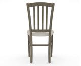 Canadel Dining Chair 0048 in TB Fabric and 08 Shadow, back view