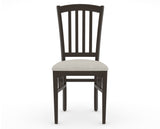 Canadel Dining Chair 0048 in TB Fabric and 59 Davy's Grey, front view
