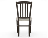 Canadel Dining Chair 0048 in TB Fabric and 59 Davy's Grey, back view