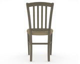 Canadel Dining Chair 0048 in XY Faux Leather and 08 Shadow, back view