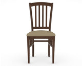 Canadel Dining Chair 0048 in XY Faux Leather and 19 Cognac Washed, front view