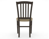 Canadel Dining Chair 0048 in XY Faux Leather and 59 Davy's Grey, back view