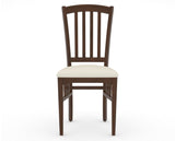 Canadel Dining Chair 0048 in YJ Faux Leather and 19 Cognac Washed, front view