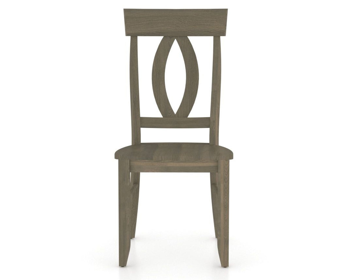Canadel Eye Dining Chair in Shadow, front view
