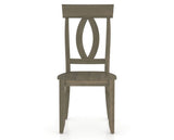 Canadel Eye Dining Chair in Shadow, front view