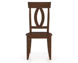 Canadel Eye Dining Chair in Cognac Washed, front view