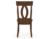 Canadel Eye Dining Chair in Cognac Washed, back view