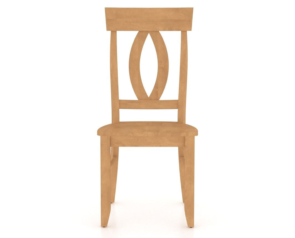 Canadel Eye Dining Chair in Caramel Washed, front view