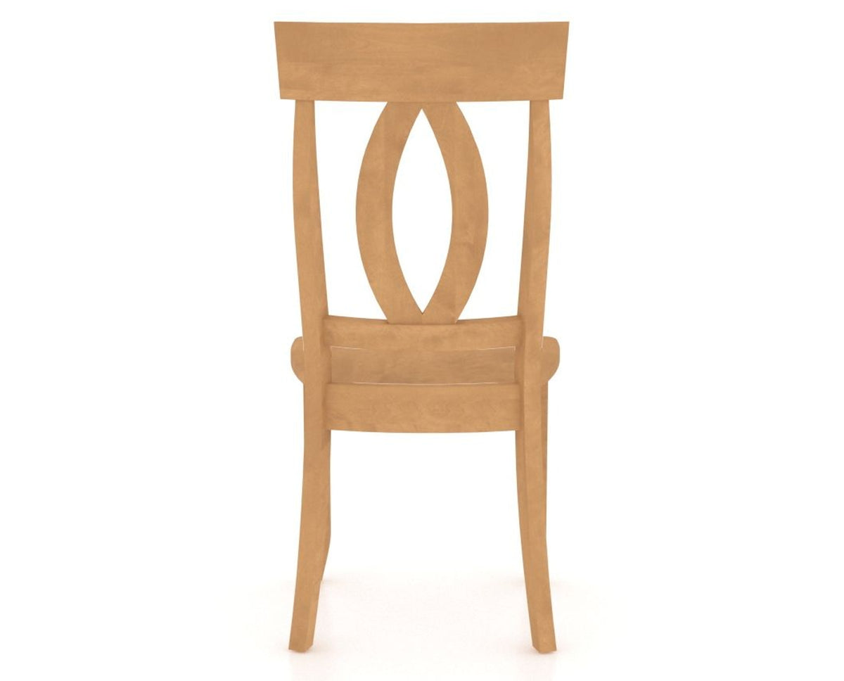 Canadel Eye Dining Chair in Caramel Washed, back view