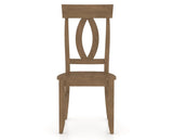 Canadel Eye Dining Chair in Pecan Washed, front view
