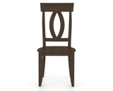 Canadel Eye Dining Chair in Hazelnut Washed, front view