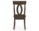 Canadel Eye Dining Chair in Hazelnut Washed, back view