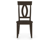 Canadel Eye Dining Chair in Davy's Grey, front view