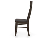 Canadel Eye Dining Chair in Davy's Grey, side view