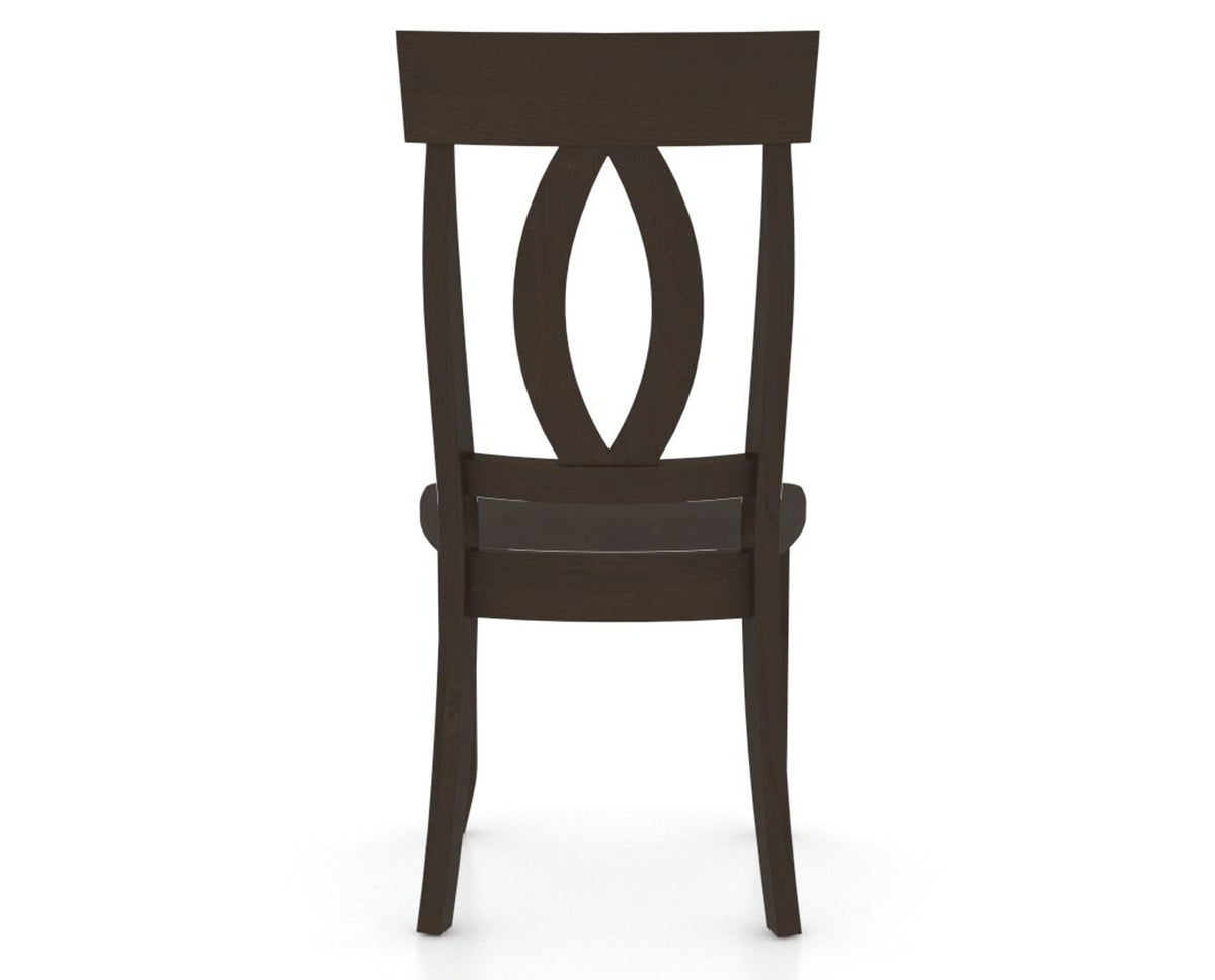 Canadel Eye Dining Chair in Davy's Grey, back view