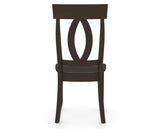 Canadel Eye Dining Chair in Davy's Grey, back view