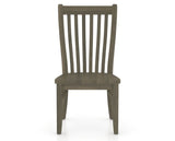 Canadel Dining Chair 0119 in Wood Seat and 08 Shadow, front view