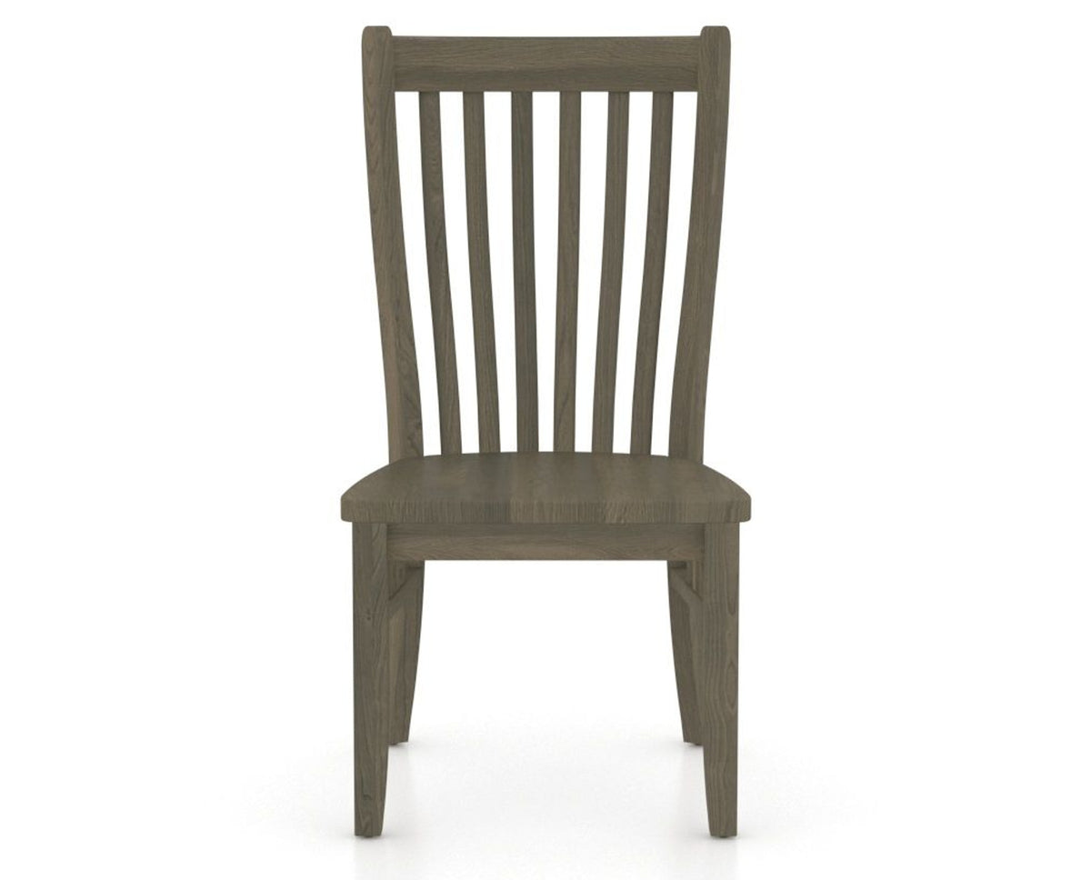 Canadel Dining Chair 0119 in Wood Seat and 08 Shadow, front view
