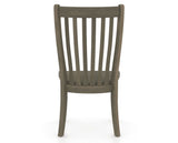 Canadel Dining Chair 0119 in Wood Seat and 08 Shadow, back view
