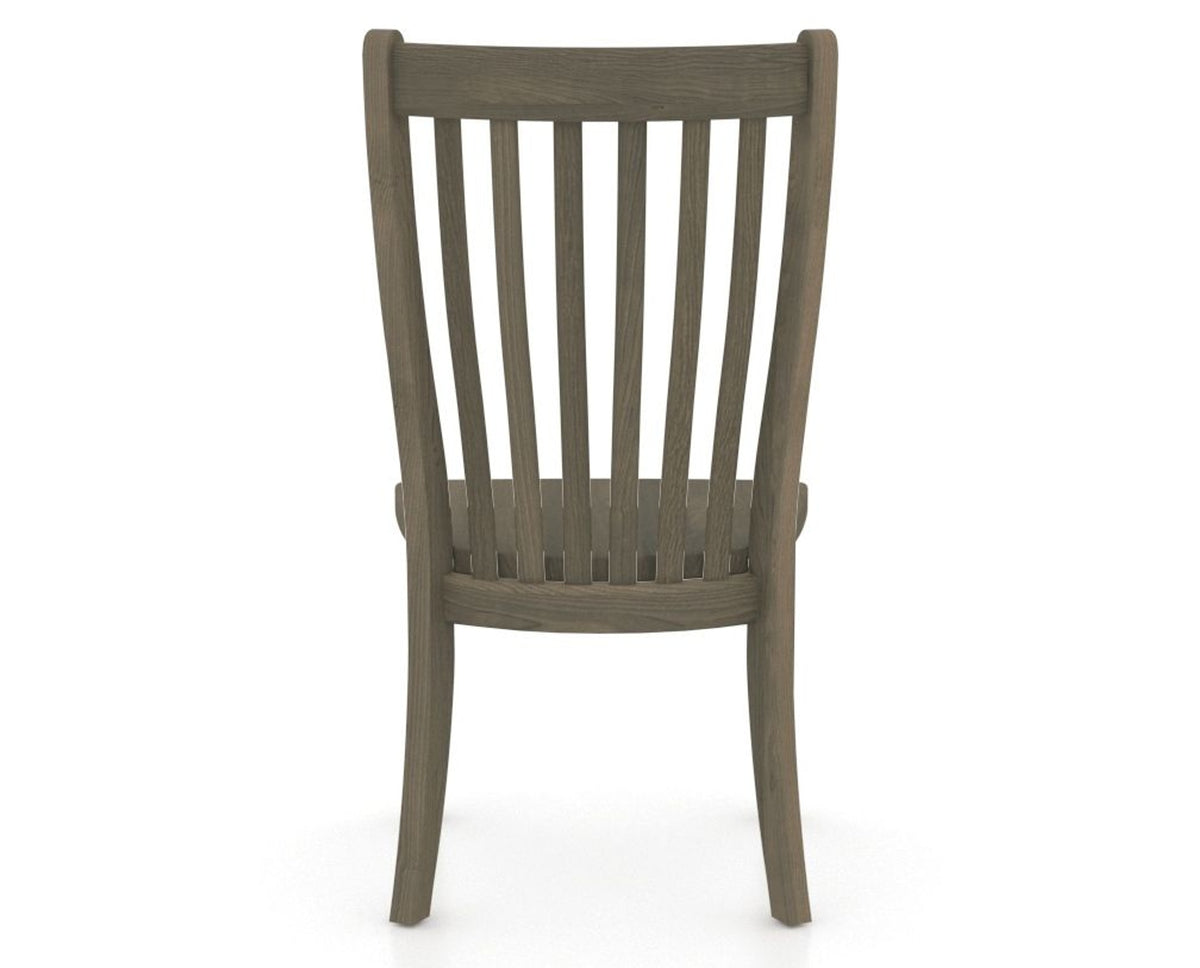 Canadel Dining Chair 0119 in Wood Seat and 08 Shadow, back view