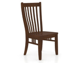 Canadel Dining Chair 0119 in Wood Seat and 19 Cognac Washed, three-quarter view