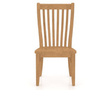 Canadel Dining Chair 0119 in Wood Seat and 20 Caramel Washed, front view