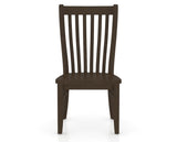 Canadel Dining Chair 0119 in Wood Seat and 29 Hazelnut Washed, front view