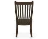 Canadel Dining Chair 0119 in Wood Seat and 29 Hazelnut Washed, back view
