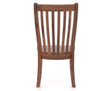 Canadel Champlain Dining Chair 0119 in Wood Seat and 33 Spice Washed, back view