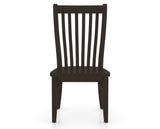 Canadel Dining Chair 0119 in Wood Seat and 59 Davy's Grey, front view