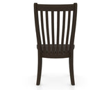 Canadel Dining Chair 0119 in Wood Seat and 59 Davy's Grey, back view