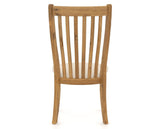 Canadel Champlain Dining Chair 0119 in 6K Sunbrella® and 01 Honey Washed, back view