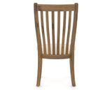 Canadel Champlain Dining Chair 0119 in 6K Sunbrella® and 03 Oak Washed, back view