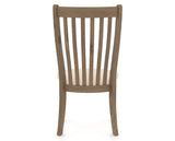 Canadel Champlain Dining Chair 0119 in 6K Sunbrella® and 25 Pecan Washed, back view