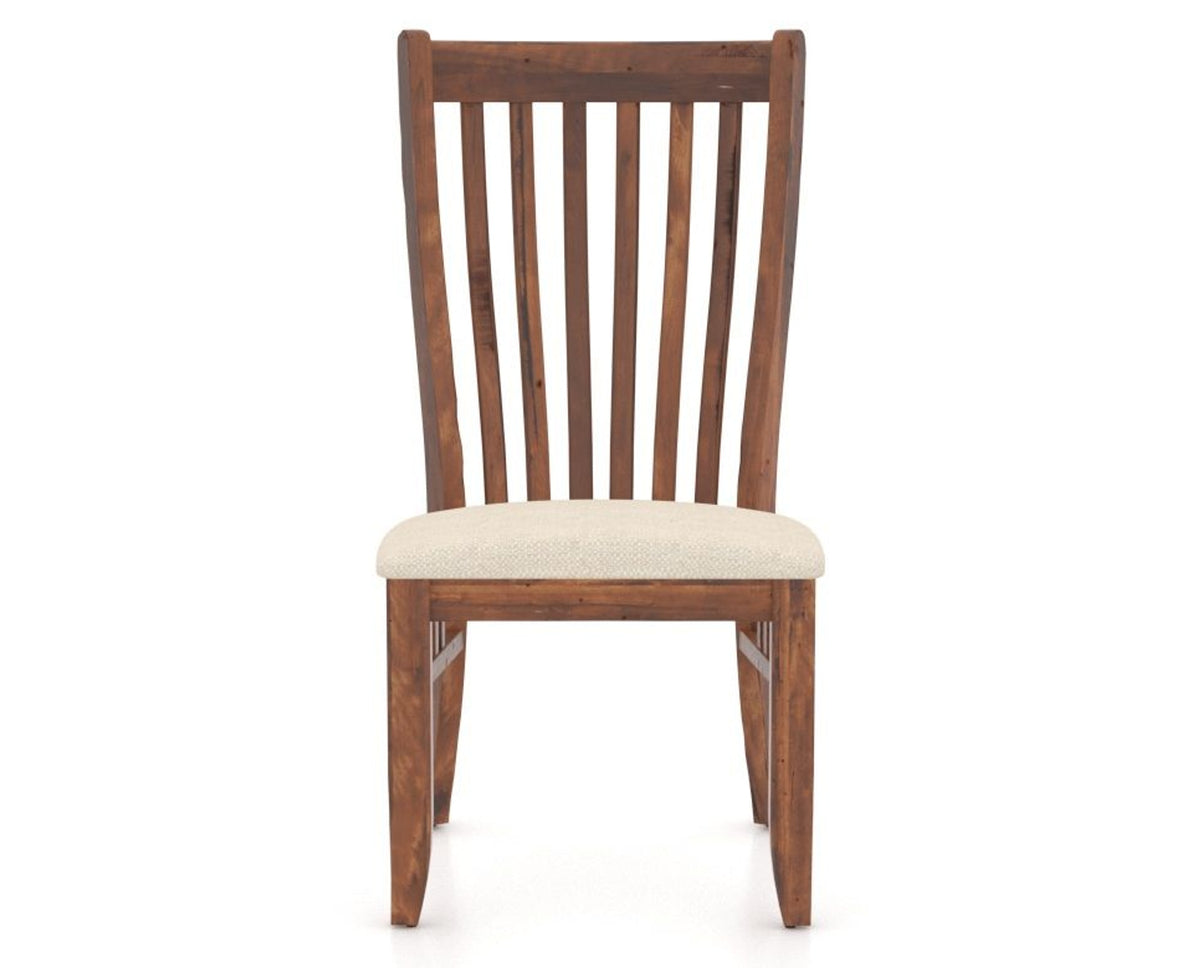 Canadel Champlain Dining Chair 0119 in 6K Sunbrella® and 33 Spice Washed, front view