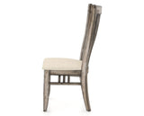 Canadel Champlain Dining Chair 0119 in 6K Sunbrella® and 72 Heritage Nature, side view