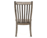 Canadel Champlain Dining Chair 0119 in Wood Seat and 72 Heritage Nature, back view