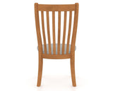 Canadel Dining Chair 0119 in 7C Fabric and 01 Honey Washed, back view