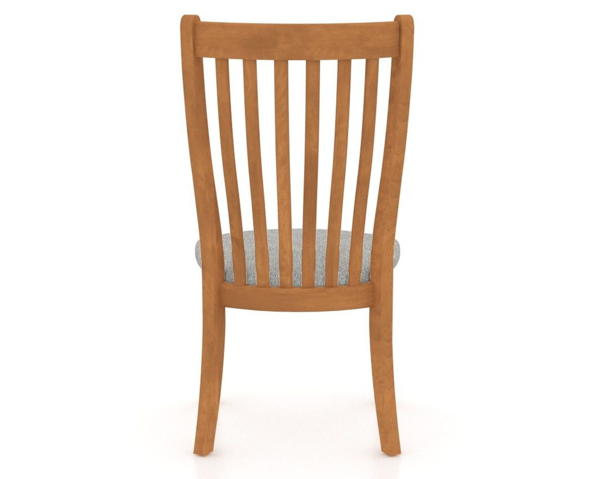 Canadel Dining Chair 0119 in 7C Fabric and 01 Honey Washed, back view