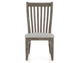 Canadel Champlain Dining Chair 0119 in 7C Fabric and 08 Shadow, front view