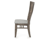 Canadel Champlain Dining Chair 0119 in 7C Fabric and 08 Shadow, side view